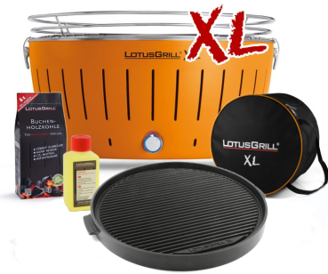 Asia-Set LotusGrill XL Mandarinenorange, 5-tlg.